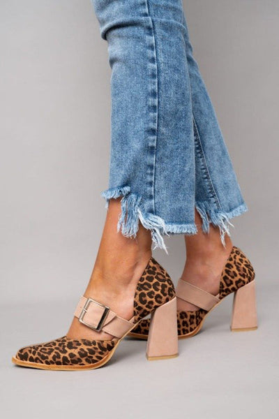 Avano™ | Elegant Leopard-Print Suede Sandals with Stable Heel and Superior Comfort