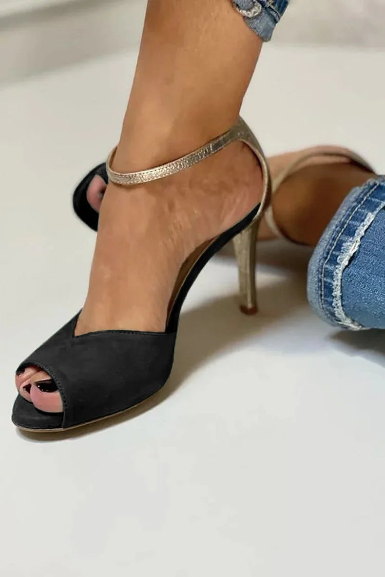 FIORENZA | Elegant Sandal with Metallic Strap