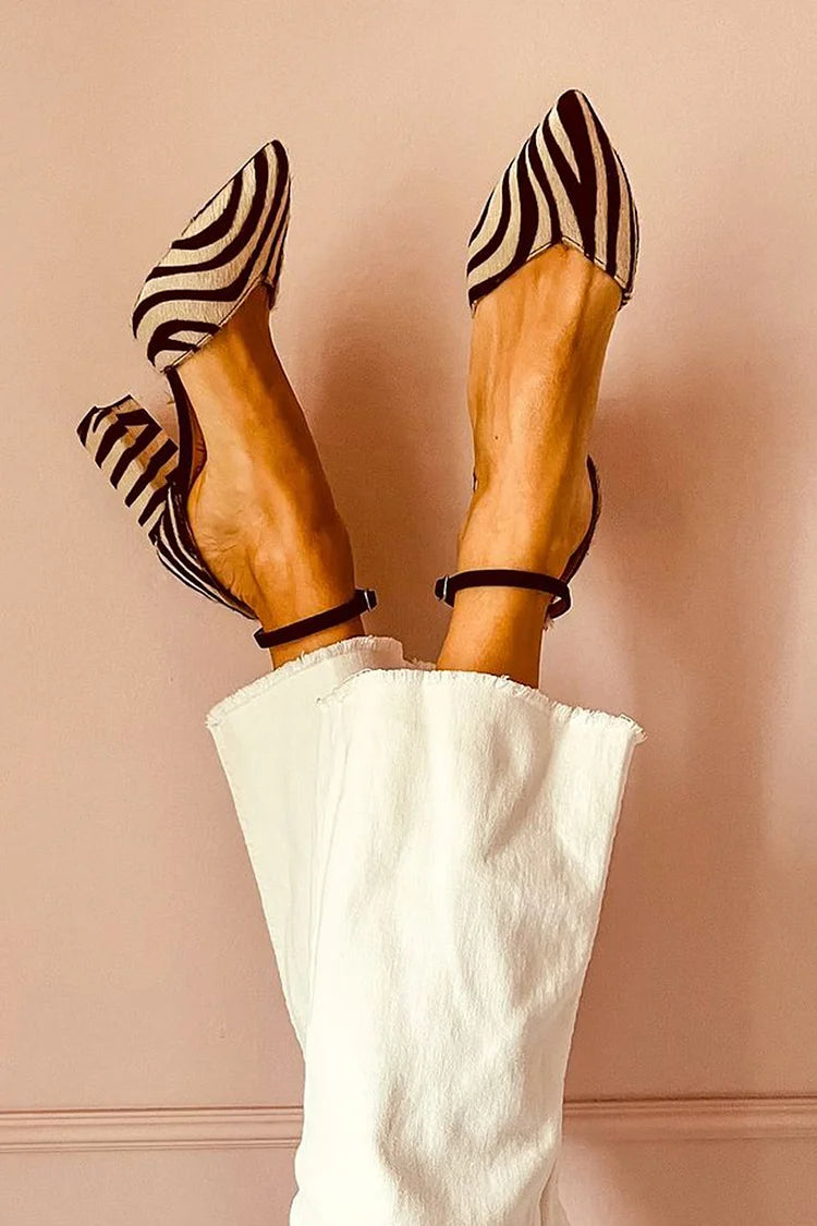 ALESSIA | Pointed Toe Heeled Sandal with Strap