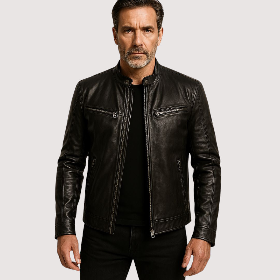 Hessel | Stylish Leather Jacket for Men, Perfect Warm Appearance