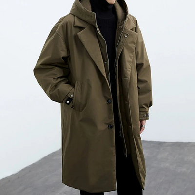 Brandon – Classic Hooded Trench Coat