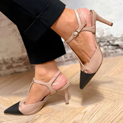 MIRELLA | Elegant Bicolor Pointed Toe Pumps for a Sophisticated Style
