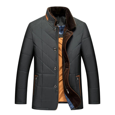 Alden Elegant Winter Jacket-Vest with Stylish Stand-up Collar