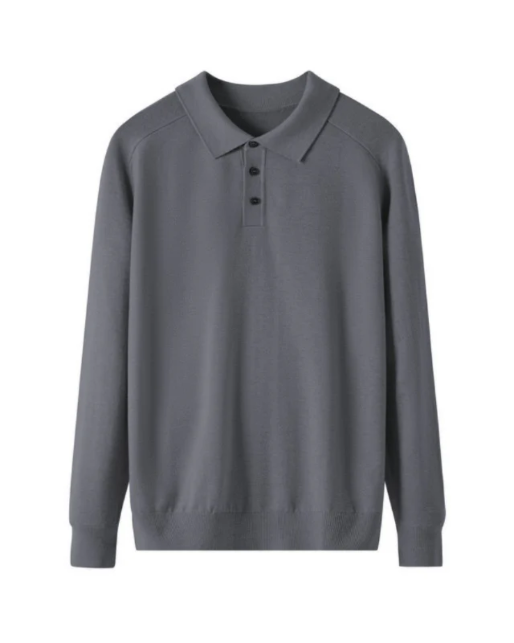 Collin - Merino Wool Long Sleeve Polo