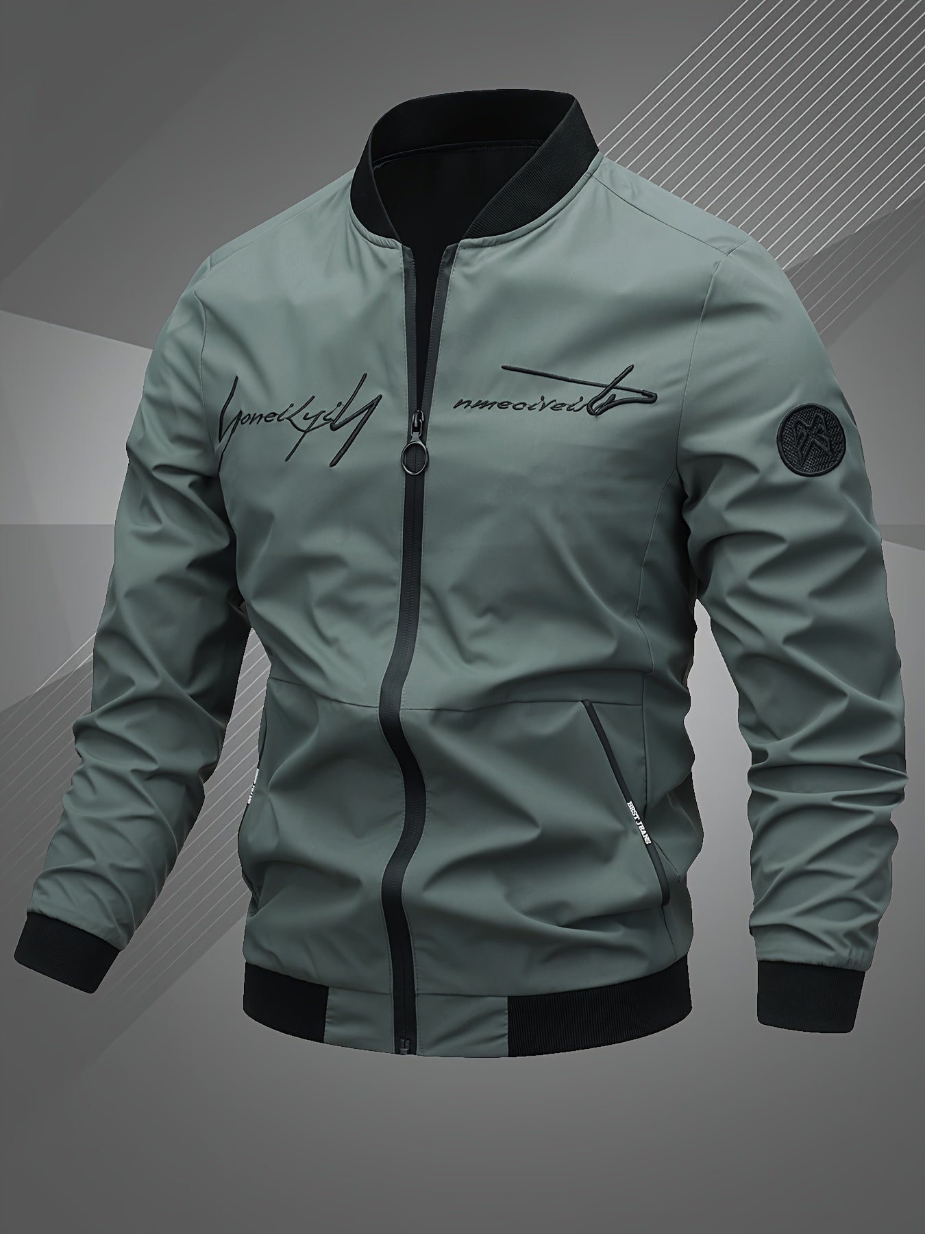 Harm | Trendy Casual Bomber Jacket with Long Sleeves for a Stylish Look