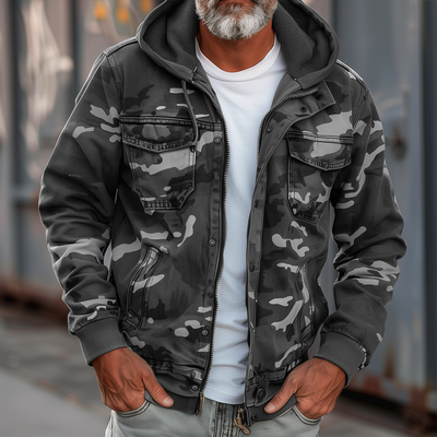 Sami | Jas with stylish camouflage print for a trendy look