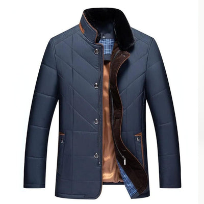 Alden Elegant Winter Jacket-Vest with Stylish Stand-up Collar