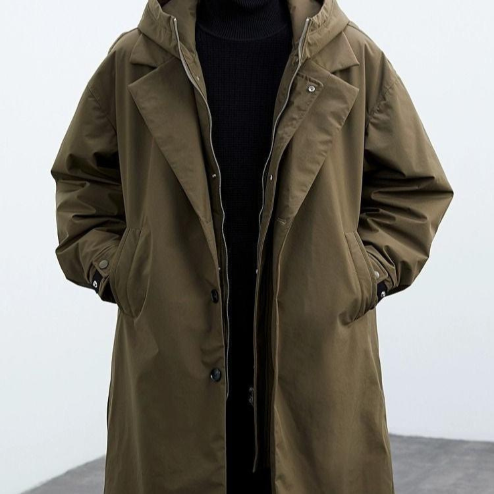 Brandon – Classic Hooded Trench Coat