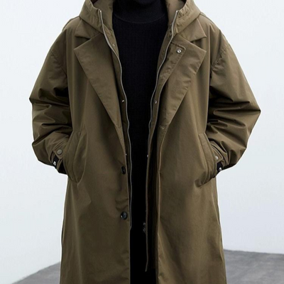 Brandon – Classic Hooded Trench Coat