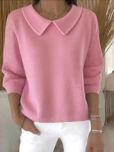 Mona – Collared Knit Jumper