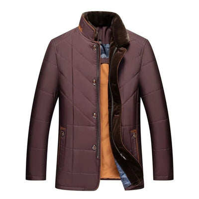 Alden Elegant Winter Jacket-Vest with Stylish Stand-up Collar