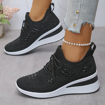 Jane – Crystal Embellished Comfort Sneakers
