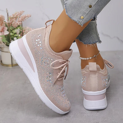 Jane – Crystal Embellished Comfort Sneakers