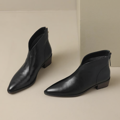 Camille | Luxury Low Heel Ankle Boots