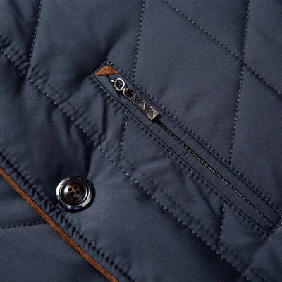 Alden Elegant Winter Jacket-Vest with Stylish Stand-up Collar