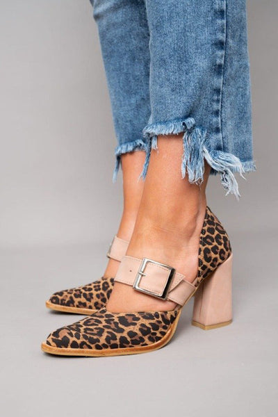Avano™ | Elegant Leopard-Print Suede Sandals with Stable Heel and Superior Comfort