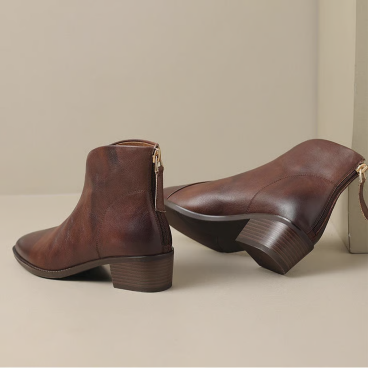 Camille | Luxury Low Heel Ankle Boots
