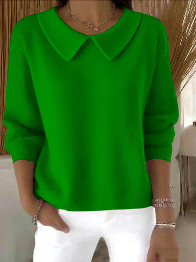 Mona – Collared Knit Jumper