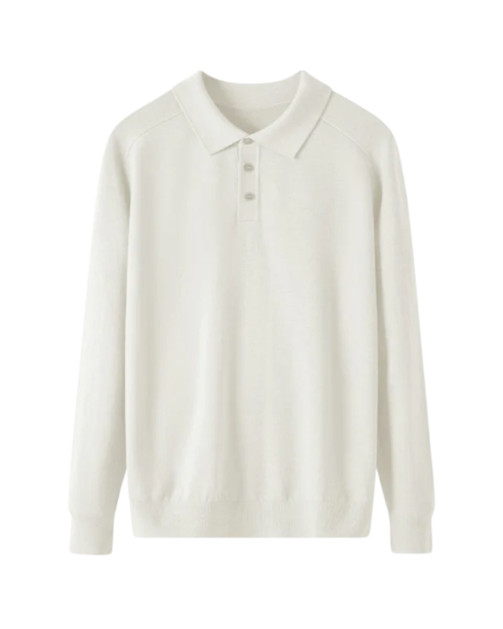 Collin - Merino Wool Long Sleeve Polo