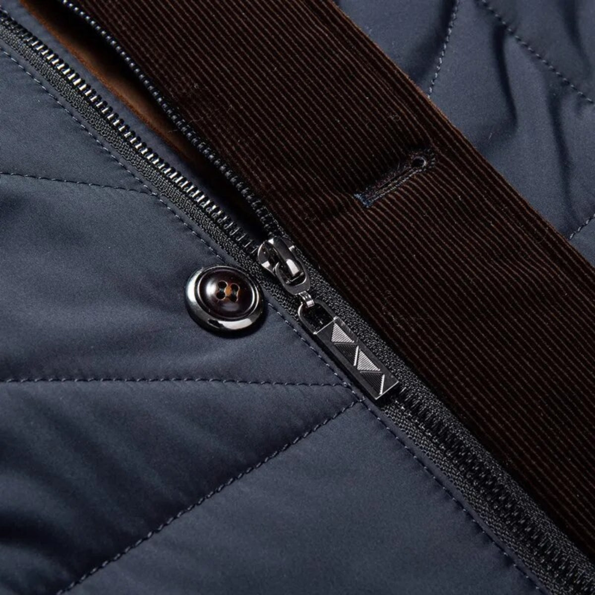 Alden Elegant Winter Jacket-Vest with Stylish Stand-up Collar