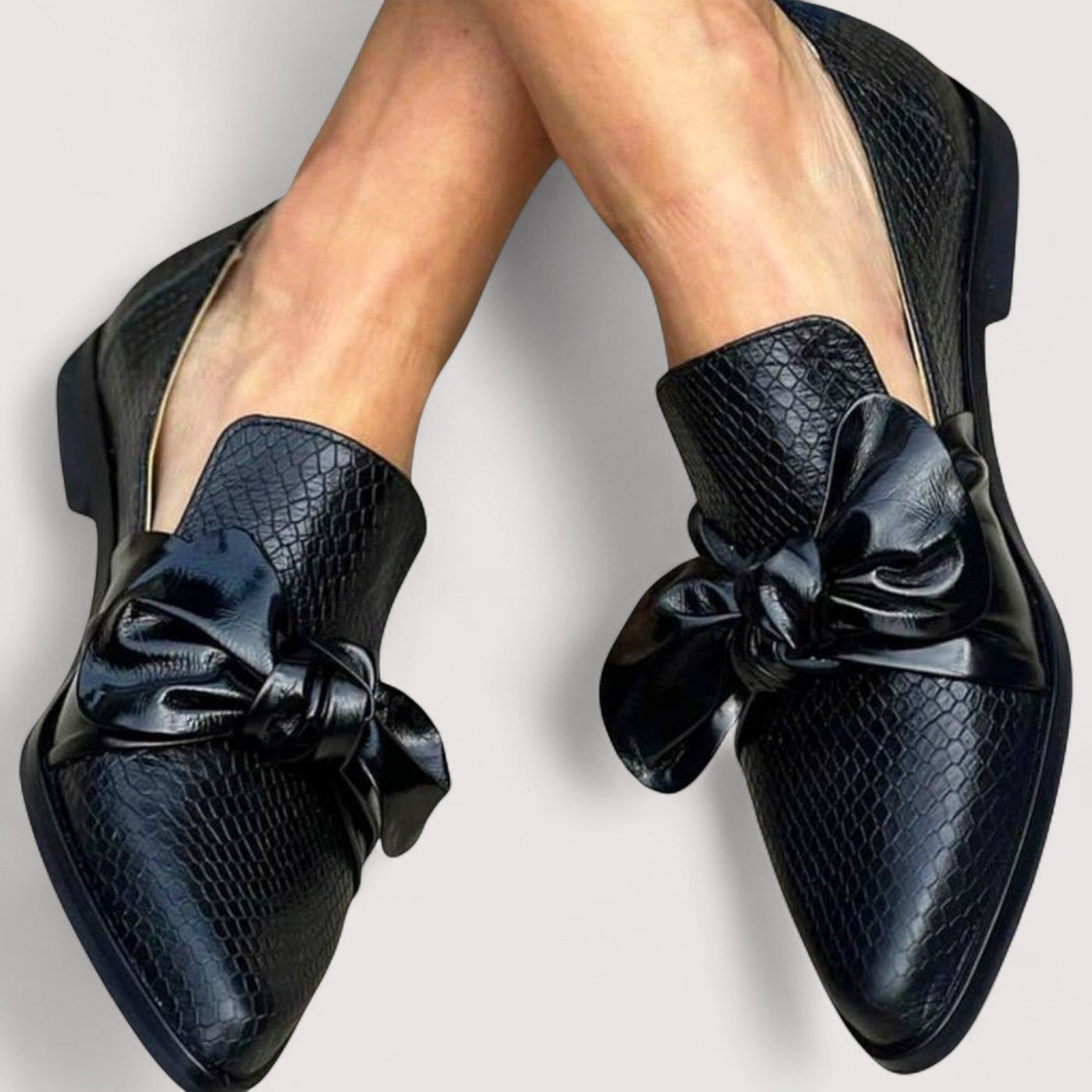 Elena | Elegant Faux Leather High Heels for a Sophisticated Look