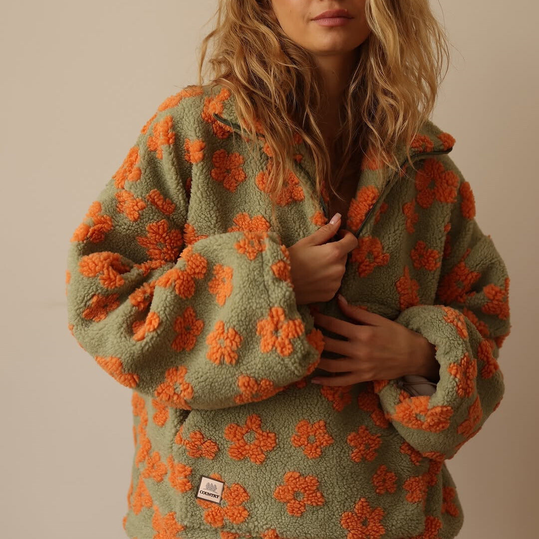 Suzan | Flower Print Sweater