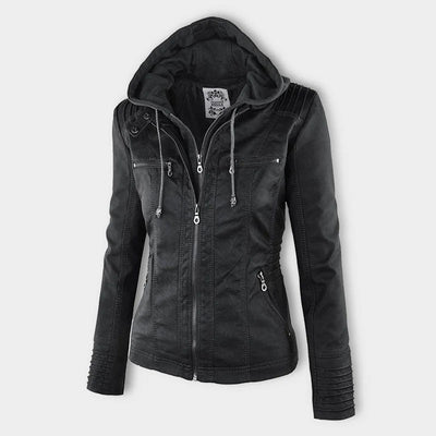 Gia - Leather Biker Jacket