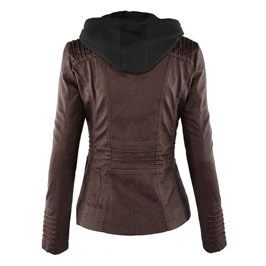 Gia - Leather Biker Jacket
