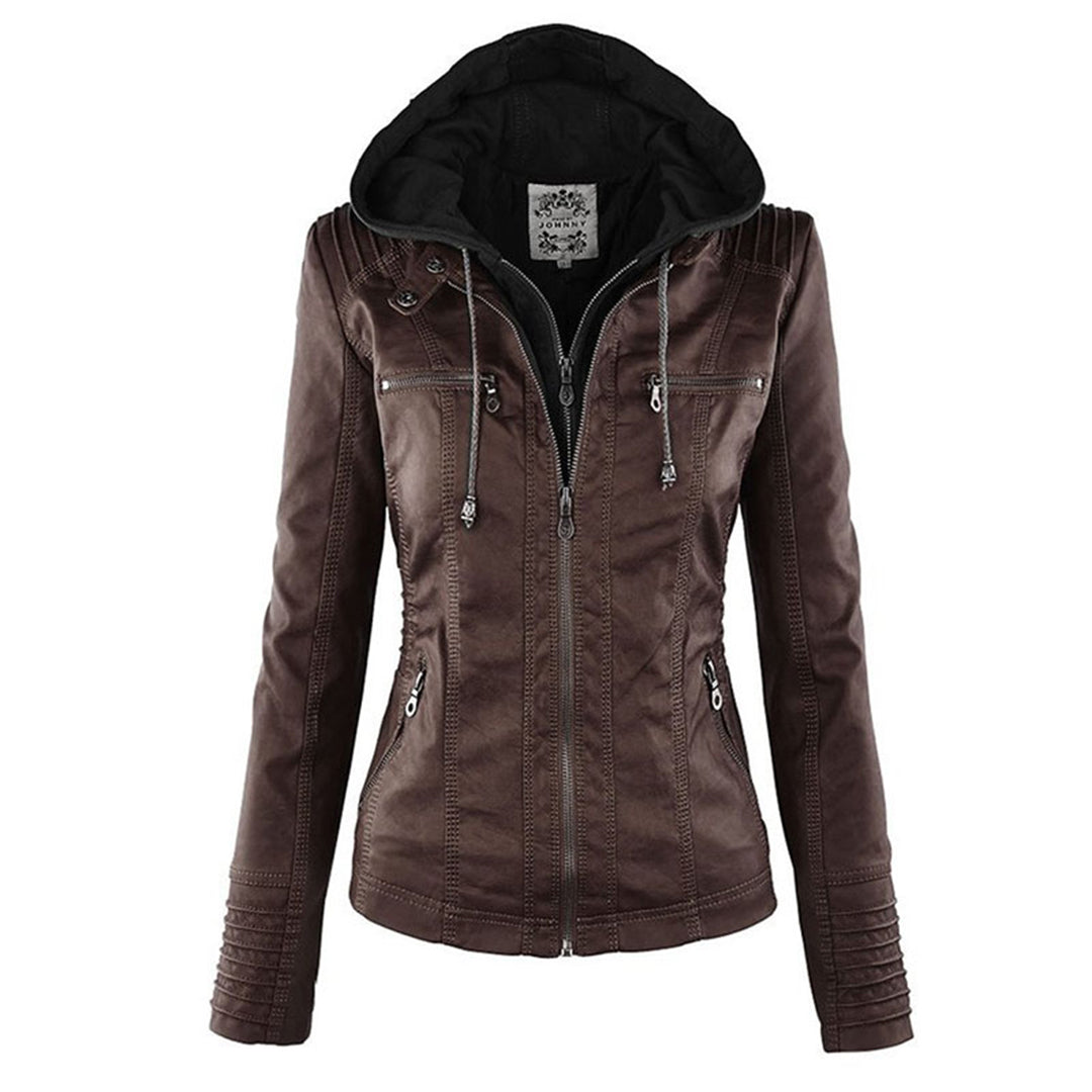 Gia - Leather Biker Jacket
