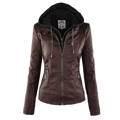 Gia - Leather Biker Jacket