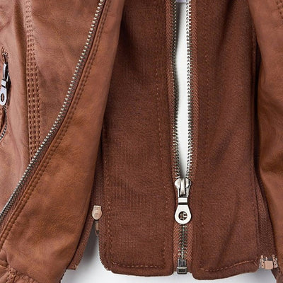 Gia - Leather Biker Jacket