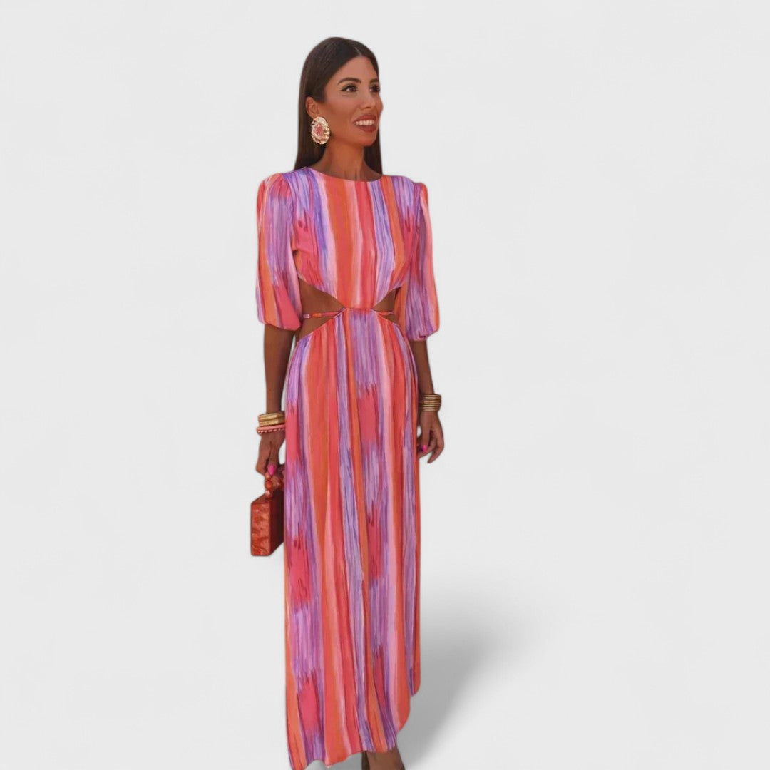 Savannah – Elegant Cut-Out Maxi Dress
