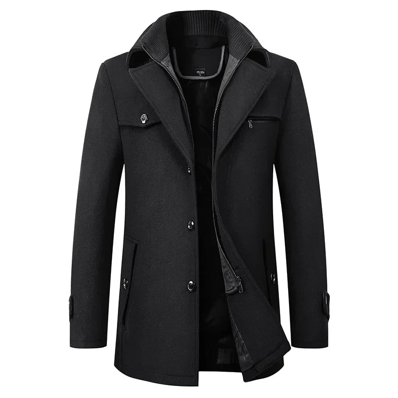 Stephon | Elegant Business Casual Reinforced Coat for a Professional Look