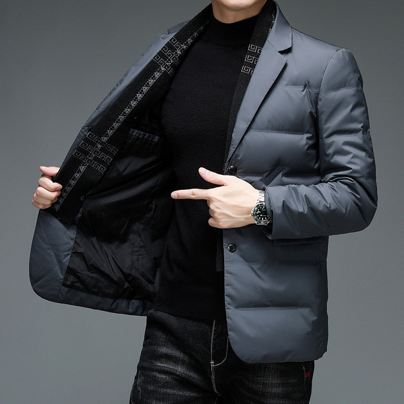 Javier | Elegant and fashionable winter jacket blazer for a stylish look