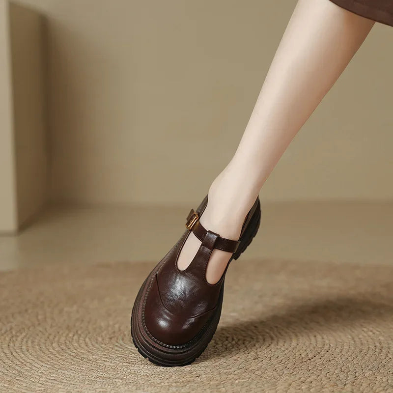 Giorgia | Elegant High-Quality Leather Mary Jane Shoes