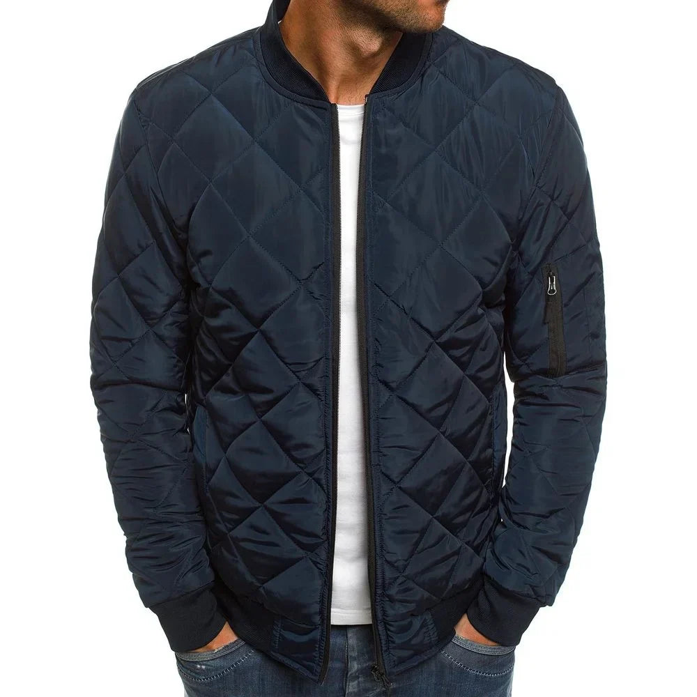 Dale | Stylish Cotton Jacket with Elegant Plaid Print for a Timeless Look