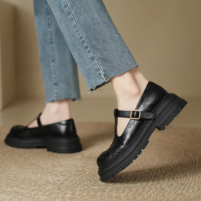 Giorgia | Elegant High-Quality Leather Mary Jane Shoes
