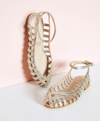 GIADA Elegant Woven Ballerina with Strap for a Sophisticated Style