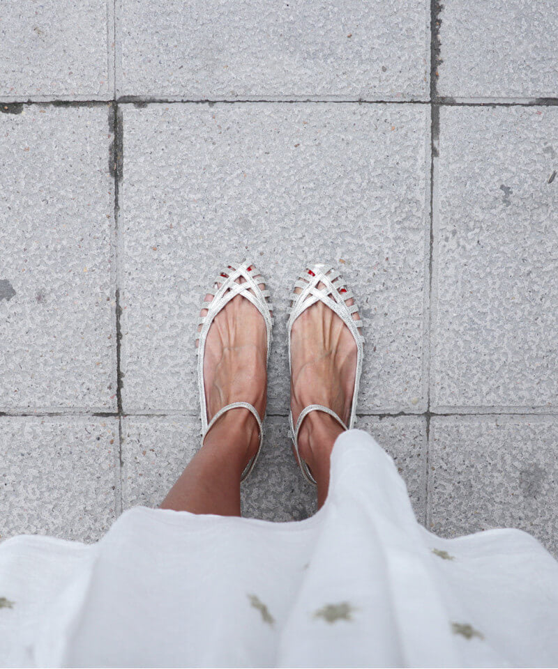 GIADA Elegant Woven Ballerina with Strap for a Sophisticated Style