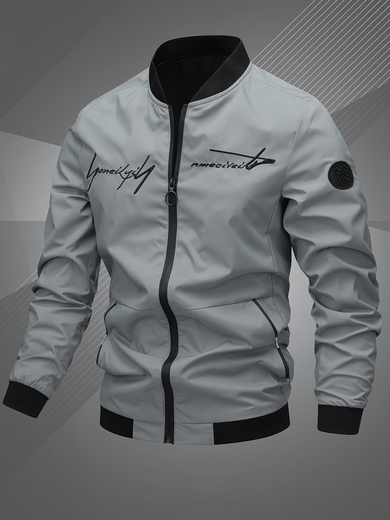 Harm | Trendy Casual Bomber Jacket with Long Sleeves for a Stylish Look