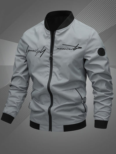 Harm | Trendy Casual Bomber Jacket with Long Sleeves for a Stylish Look