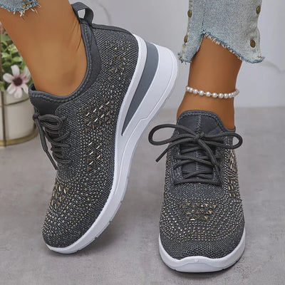 Jane – Crystal Embellished Comfort Sneakers