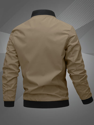 Harm | Trendy Casual Bomber Jacket with Long Sleeves for a Stylish Look