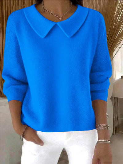 Mona – Collared Knit Jumper