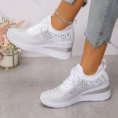 Jane – Crystal Embellished Comfort Sneakers