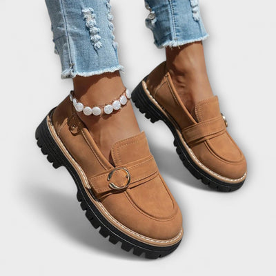 Lora – Elegant Casual Loafers with Rounded Toe for a Sophisticated Look