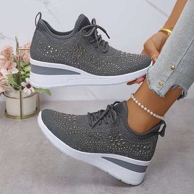 Jane – Crystal Embellished Comfort Sneakers