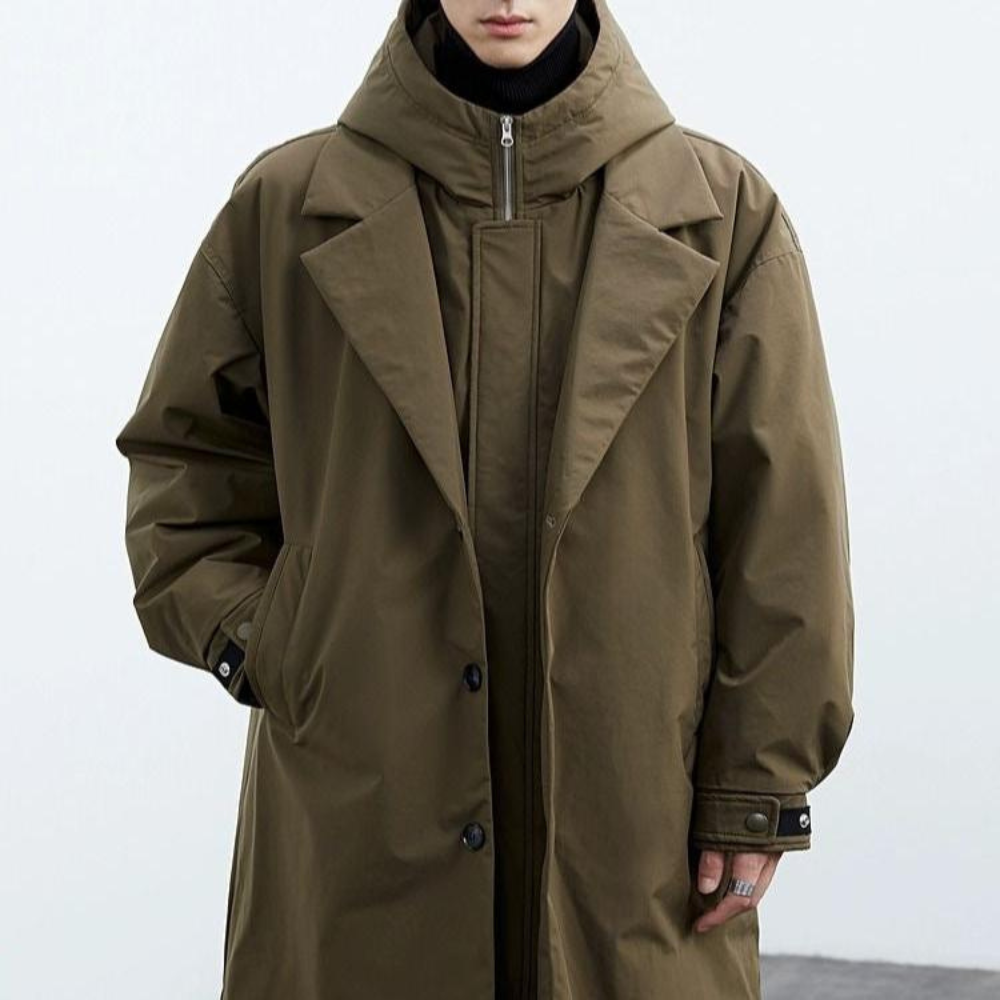 Brandon – Classic Hooded Trench Coat