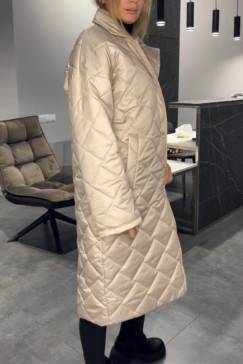 Margaret – Quilted Longline Coat