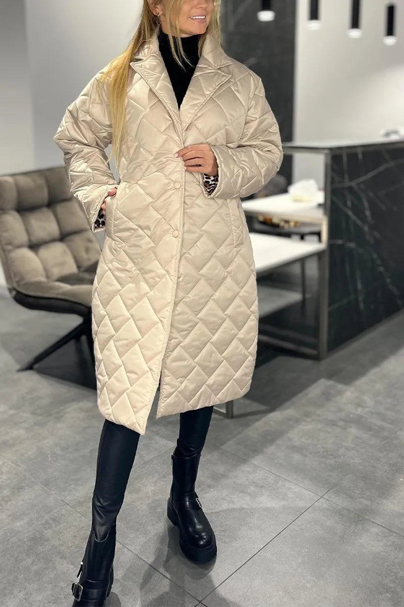 Margaret – Quilted Longline Coat